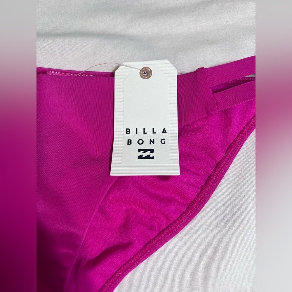 NWT Billabong Sol Searcher Low Rider Full Coverage Pink Bikini Bottom Sz M NEW! - Picture 3 of 7